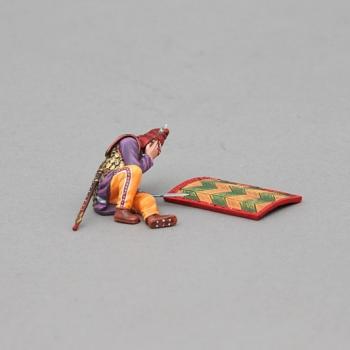 Fallen Persian Immortal with Head Wound (green/yellow shield)--single figure--RETIRED--LAST TWO!! #39189