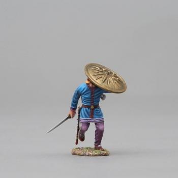 Running Persian Immortal with Shield Above Head (circular brass shield)--single figure--RETIRED--LAST ONE!! #39202