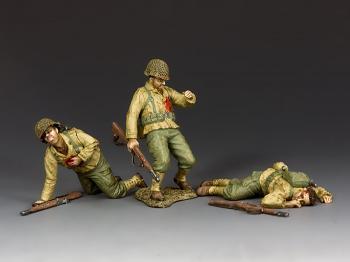 Dead & Wounded GIs--three figures Dead & Wounded GIs--three figures #39240