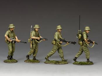 Image of Australian Patrol Section--four figures--RETIRED--LAST TWO!!