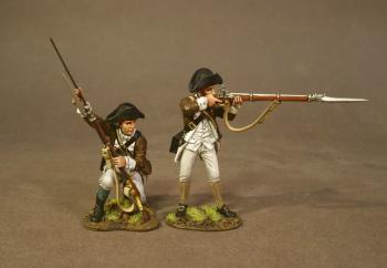 Two Line Infantry (standing firing, kneeling loading), The 1st Canadian Regiment, Continental Army, The Battle of Saratoga, 1777, Drums Along the Mohawk Two Line Infantry (standing firing, kneeling loading), The 1st Canadian Regiment, Continental Army, The Battle of Saratoga, 1777, Drums Along the Mohawk #39346