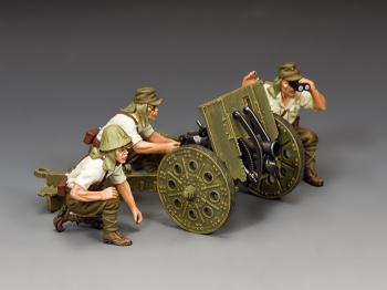 The Japanese Light Howitzer & Crew--howizter and three crew figures--RETIRED. LAST ONE!  #39389