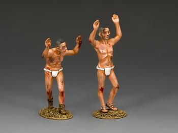 A Rare Surrender--two surrendering Japanese soldier figures--RETIRED--LAST ONE!! #39392