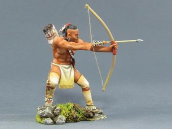 Apache Warrior Firing with Bow--single figure #39465