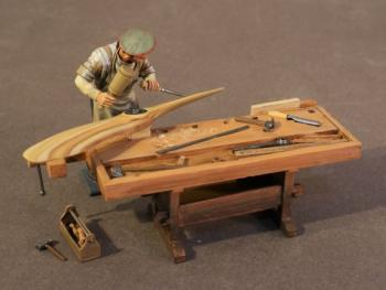 German Carpenter with Workbench, Knights of the Skies--single figure and accessories #8