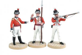British Marines--Officer, Sergeant, & Marine--three figures--RETIRED--LAST ONE!! #5702