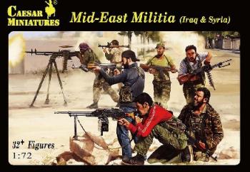 Mid-East Militia Iraq & Syria--33 figures in 13 poses  #39757