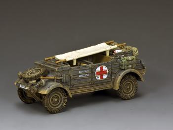 The Feldgrau Kubelwagen Ambulance (Early to Mid War)--comes with stretcher--RETIRED--LAST ONE!! #39777
