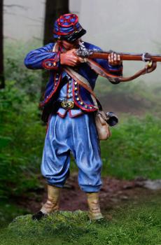 Image of 72nd Pennsylvania Firing--single Union Zouave figure--ONE IN STOCK.