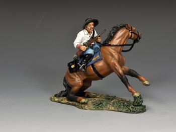 Taking a Fall--single mounted 7th Cavalry figure #39872