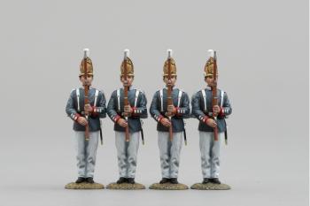 Image of Four Grenadiers Presenting Arms, 1st (Emperor Alexander) Guards Grenadiers--four figures--RETIRED--LAST TWO!!