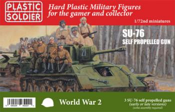 1/72nd Russian SU 76 self propelled gun (Red Box)--makes three tank models -- TWO IN STOCK! #40035