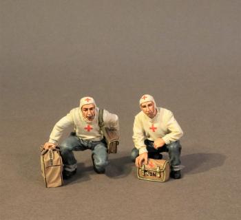 Flight Deck Medical Team, USS Saratoga (CV-3), Inter-War Aviation--two figures #40047