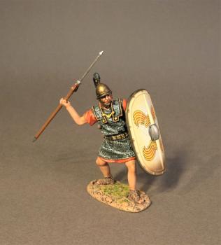 Late Republican Legionnaire throwing pilum (white shield), The Roman Army of the Late Republic, Armies and Enemies of Ancient Rome--single figure Late Republican Legionnaire throwing pilum (white shield), The Roman Army of the Late Republic, Armies and Enemies of Ancient Rome--single figure #40062