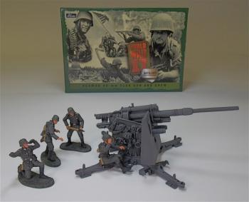 Image of German 88mm Flak Gun and Crew--cannon and five figures--RETIRED--LAST ONE !!