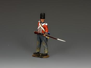 Image of Reaching For A Cartridge--single British Tommy Atkins infantry figure--RETIRED--LAST ONE!!