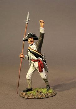 Infantry Officer, The 1st Canadian Regiment, Continental Army, The Battle of Saratoga, 1777, Drums Along the Mohawk--single figure Infantry Officer, The 1st Canadian Regiment, Continental Army, The Battle of Saratoga, 1777, Drums Along the Mohawk--single figure #40439