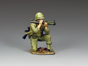 Image of Kneeling LAW Gunner--single Vietnam-era USMC figure--RETIRED--LAST ONE!!