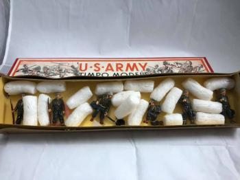 Timpo U.S. Army--6 Figures tied in box--RETIRED--LAST ONE!! #40494
