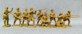 American Frontiersmen in hunting shirts--9 infantry models with arms options #40516
