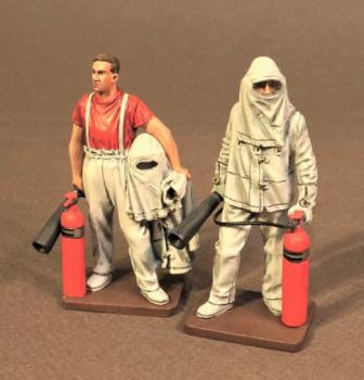 Hot Papas, USS Saratoga (CV-3), The Second World War--two fire rescue team figures #40547