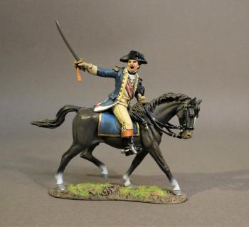 Major General Benedict Arnold (1741-1801), Continental Army, The Battle of Saratoga, 1777, Drums Along the Mohawk--single mounted figure #40548