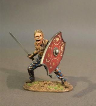 Iceni Warrior Charging (oblong red shield), Armies and Enemies of Ancient Rome--single figure Iceni Warrior Charging (oblong red shield), Armies and Enemies of Ancient Rome--single figure #40559