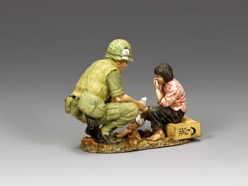 Image of Hearts & Minds #1--single piece with Vietnam-era Marine and Young Girl--RETIRED--LAST ONE!! Image of Hearts & Minds #1--single piece with Vietnam-era Marine and Young Girl--RETIRED--LAST ONE!!