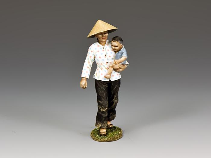 Mother and Child--two Vietnamese figures on single base--RETIRED--LAST ONE!! #1 Mother and Child--two Vietnamese figures on single base--RETIRED--LAST ONE!! #1