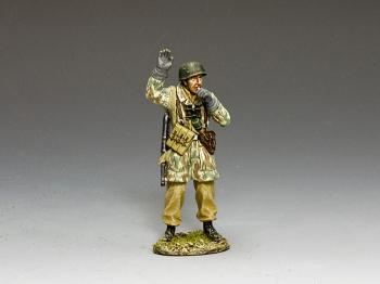 Image of Giving The Signal--single German Fallschirmjager NCO figure--RETIRED--LAST TWO!!