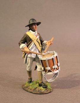 Drummer, The 1st Canadian Regiment, Continental Army, The Battle of Saratoga, 1777, Drums Along the Mohawk--single figure--RETIRED--LAST ONE!! #40667