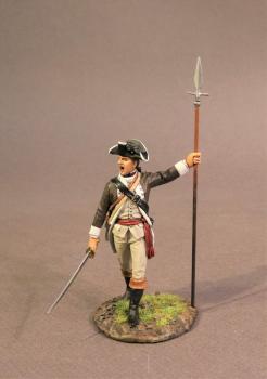 Infantry Officer, The 1st Canadian Regiment, Continental Army, The Battle of Saratoga, 1777, Drums Along the Mohawk--single figure with pike--RETIRED--LAST ONE!! #40668