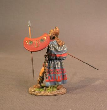 Thracian Peltist (red shield w/green eyes and yellow nose outline), 4th Century BCE, Armies and Enemies of Ancient Greece and Macedonia--single figure--RETIRED--LAST TWO!! Thracian Peltist (red shield w/green eyes and yellow nose outline), 4th Century BCE, Armies and Enemies of Ancient Greece and Macedonia--single figure--RETIRED--LAST TWO!! #40682