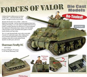 Image of British M4A4 Sherman Firefly VC medium tank, France 1944--RESTOCKING SIX IN AUGUST 2026. #40702