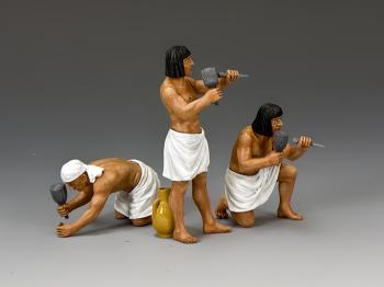 The Stonemasons--three Egyptian figures #40720