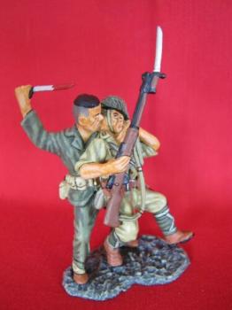 Image of Iwo Jima Hand to Hand set A--Marine vs Japanese Soldier--two figures--RETIRED--LAST ONE!!