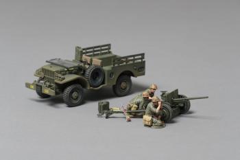 Image of Dodge (USMC variant) WC 51/52 with 37mm Cannon & USMC 3-Man Crew Set--RETIRED--LAST ONE!!