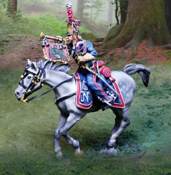 Polish Lancer Bugler--single mounted figure--RETIRED--LAST ONE!! #40914