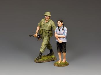 Helping the Wounded--single Aussie rifleman figure & single wounded Vietnamese girl figure Helping the Wounded--single Aussie rifleman figure & single wounded Vietnamese girl figure #41028