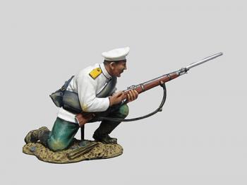 Russian Soldier Kneeling Pulling Bolt--single Boxer Rebellion era Russian soldier figure kneeling and pulling the bolt on his rifle Russian Soldier Kneeling Pulling Bolt--single Boxer Rebellion era Russian soldier figure kneeling and pulling the bolt on his rifle #41085