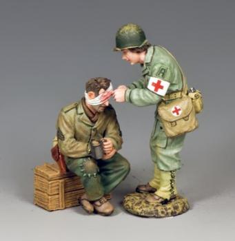 The Shannon Set--Nurse Shannon Reuss figure with Wounded G.I. figure--RETIRED. - LAST ONE!  #41123