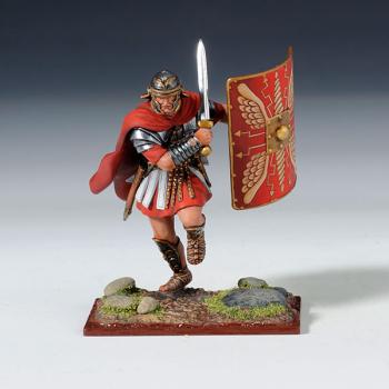 Legionnaire Running with Sword & Shield, 14th Legion, Gemina Marita Victrix--single figure--Limited Availability! #41126