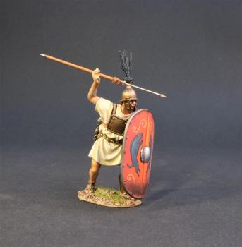 Hastatus (pilum in overhand position and red shield), The Roman Army of the Mid Republic, Armies and Enemies of Ancient Rome--single figure--RETIRED--LAST ONE!! Hastatus (pilum in overhand position and red shield), The Roman Army of the Mid Republic, Armies and Enemies of Ancient Rome--single figure--RETIRED--LAST ONE!! #41165