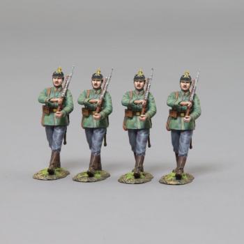 Image of Four WWI German Marching Infantry--four figures--RETIRED--LAST ONE!!