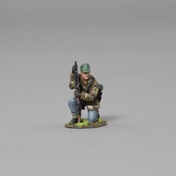 12th SS Kneeling SS Infanteer with MG42 (With Base)--single figure--RETIRED. - LAST ONE! #41223