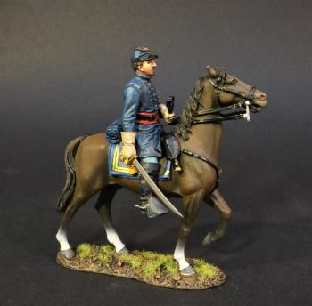 Image of Colonel Robert Gould Shaw, The 54th Regiment Massachusetts Volunteer Infantry, The America Civil War, 1861-1865--single mounted figure--RETIRED--LAST ONE!!