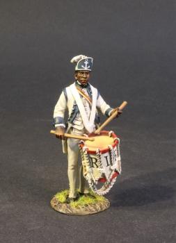 Image of Drummer, Rhode Island Regiment, 1781, The Continental Army, American War of Independence, 1775-1783--single figure--RETIRED--LAST ONE!!