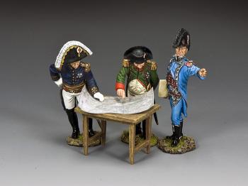Planning the Battle--three figures (Napoleon, Ordnance officer, Generals de Brigade) and table Planning the Battle--three figures (Napoleon, Ordnance officer, Generals de Brigade) and table #41386