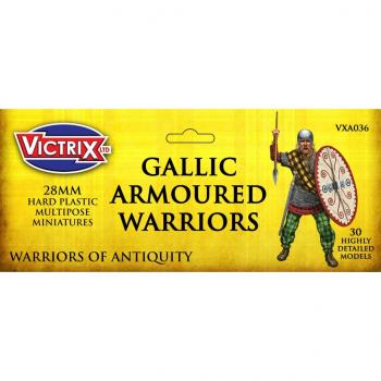 Ancient Gallic Armoured Warriors--thirty unpainted plastic 28mm figures #41396