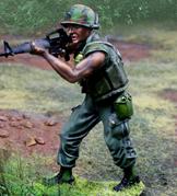 Image of Ground Pounder Firing (set A)--single figure--RETIRED--LAST ONE!!